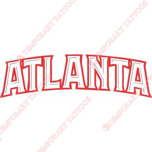 Atlanta Hawks Customize Temporary Tattoos Stickers NO.913